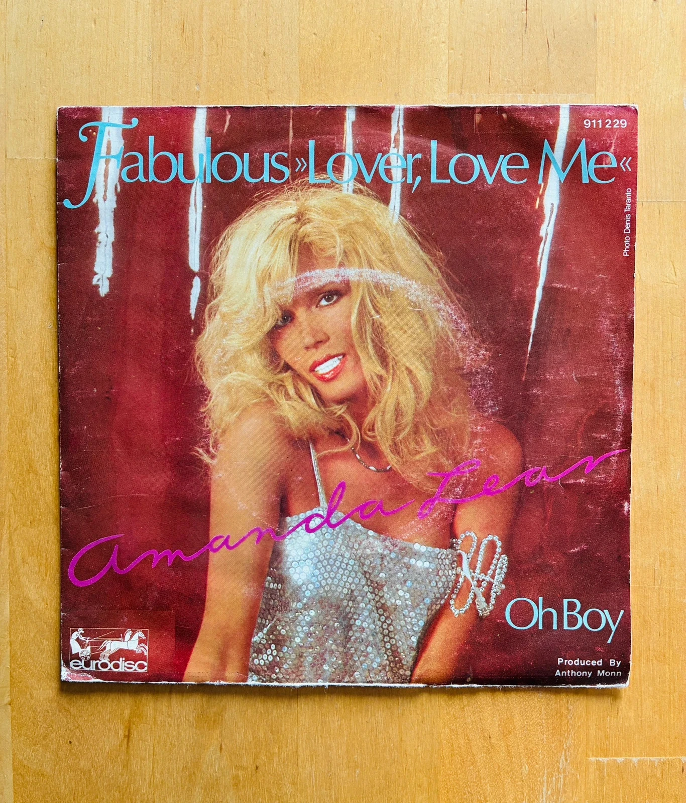 Disque vinyle 45T Amanda Lear Fabulous lover, love me.